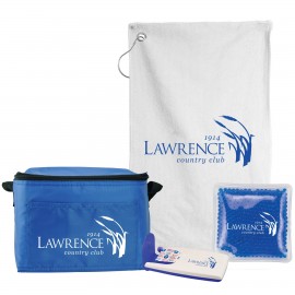 6 Pack Cooler Bag Golf Gift Set with Logo