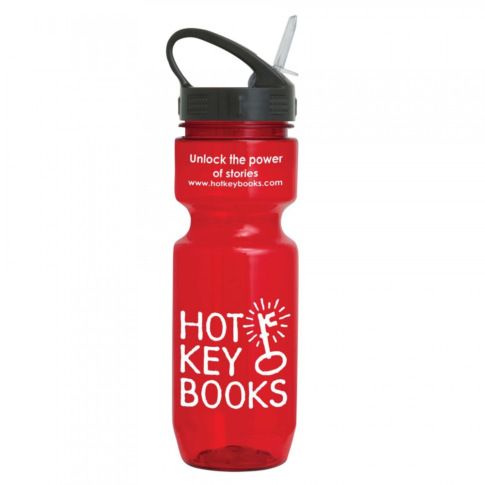 Personalized 22 Oz Translucent Bike Bottle w/ Sport Sip Lid Personalized 22 Oz Translucent Bike Bottle w/ Sport Sip Lid