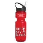 Personalized 22 Oz Translucent Bike Bottle w/ Sport Sip Lid