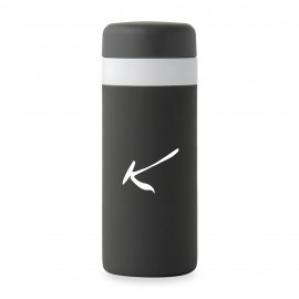 W&P Porter Insulated Ceramic Bottle 16 Oz - Charcoal with Logo