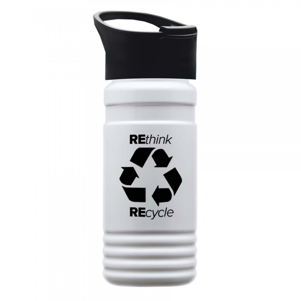 Custom 20 Oz. Upcycle Rpet Bottle w/Pop-Up Lid Custom 20 Oz. Upcycle Rpet Bottle w/Pop-Up Lid
