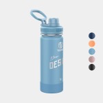 18 oz Takeya Stainless Steel Insulated Active Water Bottle w/ Spout Lid with Logo