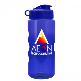 Customized 22 Oz. Transparent Bottle w/Flip Lid - Digital Imprint