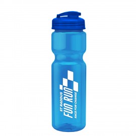Customized 28 Oz. Champion Transparent Bottle w/Flip Lid