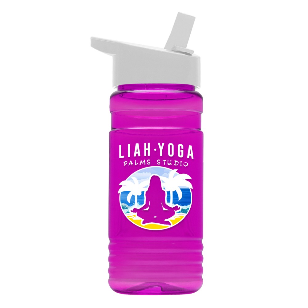 20 Oz. Upcycle Rpet Bottle w/Flip Straw Lid - Digital imprint with Logo 20 Oz. Upcycle Rpet Bottle w/Flip Straw Lid - Digital imprint with Logo