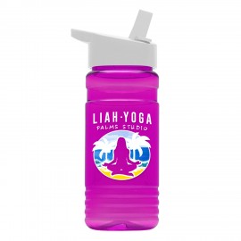 20 Oz. Upcycle Rpet Bottle w/Flip Straw Lid - Digital imprint with Logo