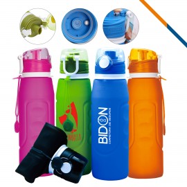 1000 mL X-LG H2O Collapsible Water Bottle with Logo  1000 mL X-LG H2O Collapsible Water Bottle with Logo