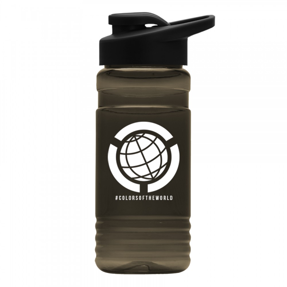 Logo Branded 20 Oz. Upcycle Rpet Bottle w/Drink Thru Lid