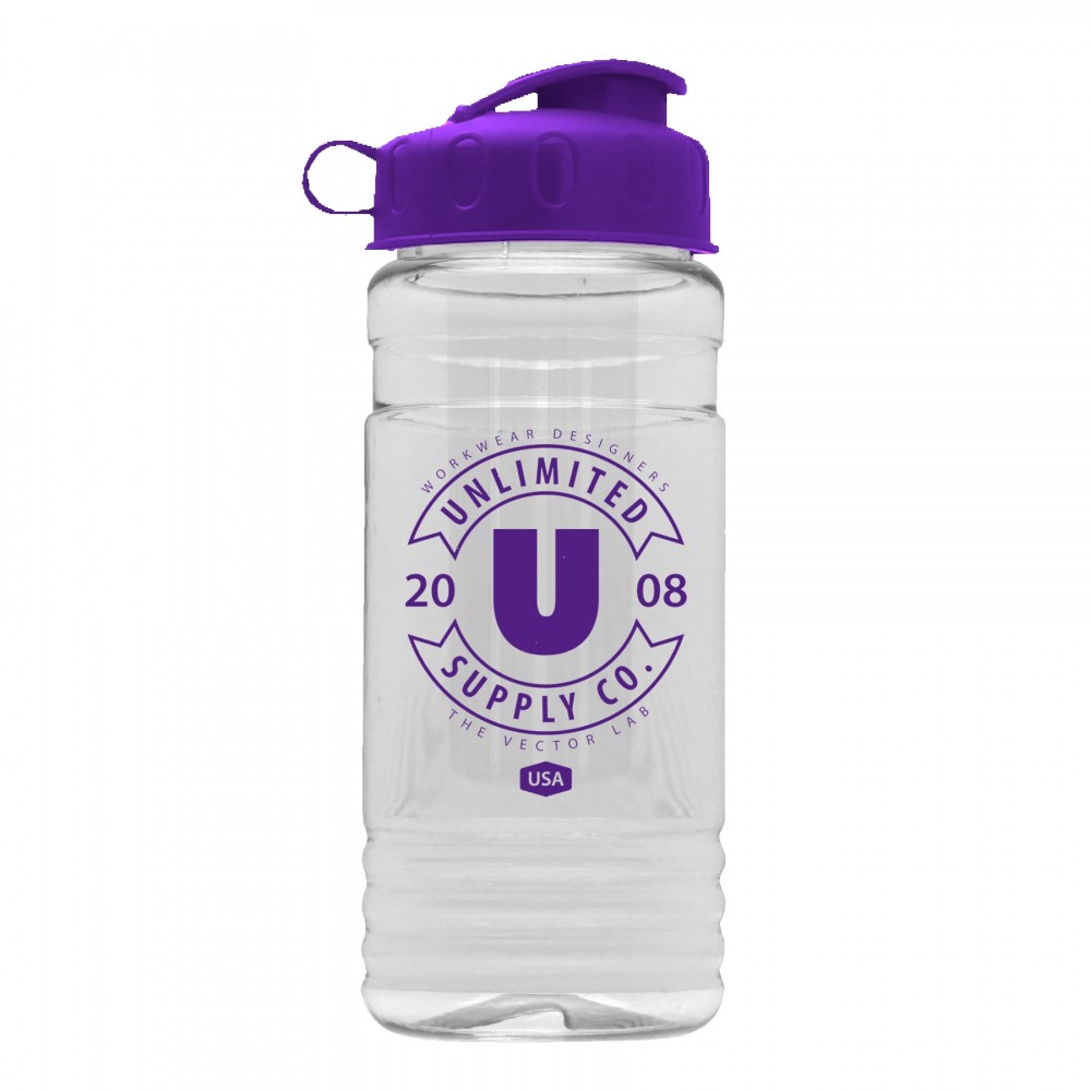 20 Oz. Transparent Infuser Sports Bottle w/Flip Top Lid with Logo 20 Oz. Transparent Infuser Sports Bottle w/Flip Top Lid with Logo