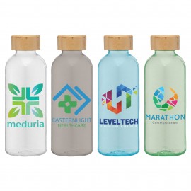 Promotional Strom - 22 oz. RPET Water Bottle with Bamboo Lid - ColorJet  Promotional Strom - 22 oz. RPET Water Bottle with Bamboo Lid - ColorJet