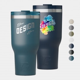40 Oz RTIC Stainless Steel Vacuum Insulated Tumbler with Logo