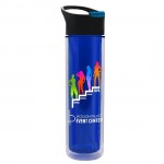 Customized 16 Oz. Slim Travel Insulated Tumbler w/Pop-Up Sip Lid (Digital)