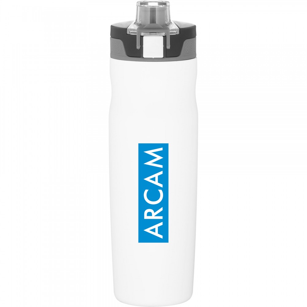 20.9 oz h2go Jolt (White) with Logo 20.9 oz h2go Jolt (White) with Logo