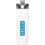 20.9 oz h2go Jolt (White) with Logo