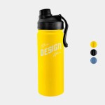 Custom 16 oz. GROSCHE CHICAGO STEEL Insulated Water Bottle with Chug Lid