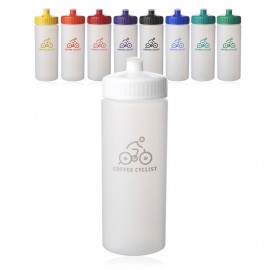 Frosted Plastic Water Bottles 20 oz with Logo