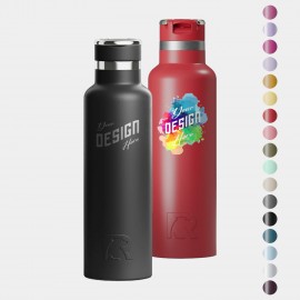 Customized 20 oz RTIC Leak-Resistant Ceramic Lined Journey Water Bottle w/ Straw Lid