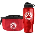 Promotional Thirsty Dog Sports Bottle And Folding Dog Bowl Set