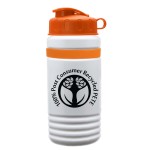 20 Oz. Stripe Bottle w/Flip Lid with Logo