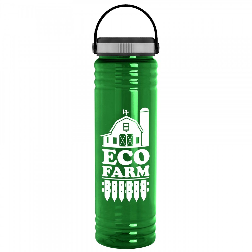 Customized 24 Oz. Slim Fit Upcycle Rpet Bottle w/Ez Grip Lid