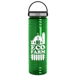 Customized 24 Oz. Slim Fit Upcycle Rpet Bottle w/Ez Grip Lid