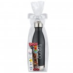 Promotional 17 Oz. Dual Wall Vacuum Sealed Water Bottle Gift Set - Crystal Light Lemonade & More