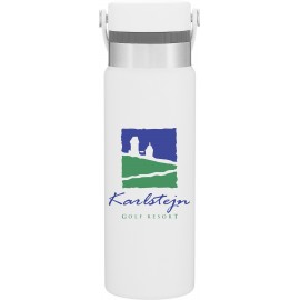 25 oz h2go Realm (Matte White) with Logo