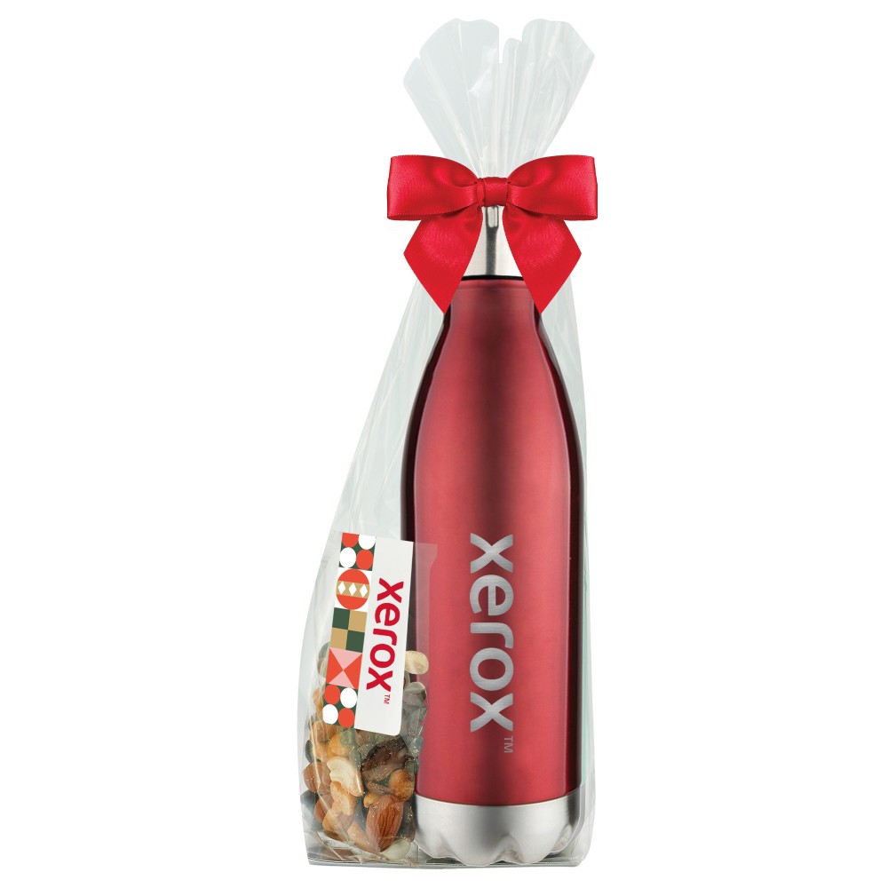 Promo Revolution - 17 Oz. Dual Wall Vacuum Sealed Water Bottle Gift Set with Logo