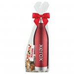 Promo Revolution - 17 Oz. Dual Wall Vacuum Sealed Water Bottle Gift Set with Logo