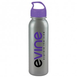 Logo Branded 24 Oz. Terrain Metallic Sports Bottle w/Crest Loop Lid