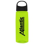 Custom 26 Oz. Transparent Fair Bottle w/Oval Crest Lid