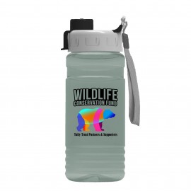 Logo Branded 20 Oz. Upcycle Rpet Bottle w/Quick Snap Lid