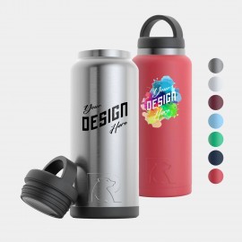 36 oz RTIC Stainless Steel Vacuum Insulated Water Bottle with Logo
