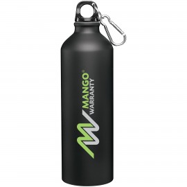 24 oz h2go Aluminum Classic (Matte Black) with Logo