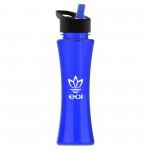 Promotional 17 Oz. The Curve Sports Bottle w/Flip Straw Handle Lid