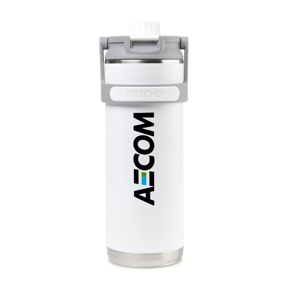 Igloo Twist 'n Chug Bottle - 46 Oz. - White with Logo