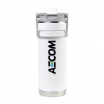 Igloo Twist 'n Chug Bottle - 46 Oz. - White with Logo