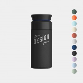 12 oz Ocean Bottle Recycled Stainless Steel Vacuum Insulated Brew Flask with Logo