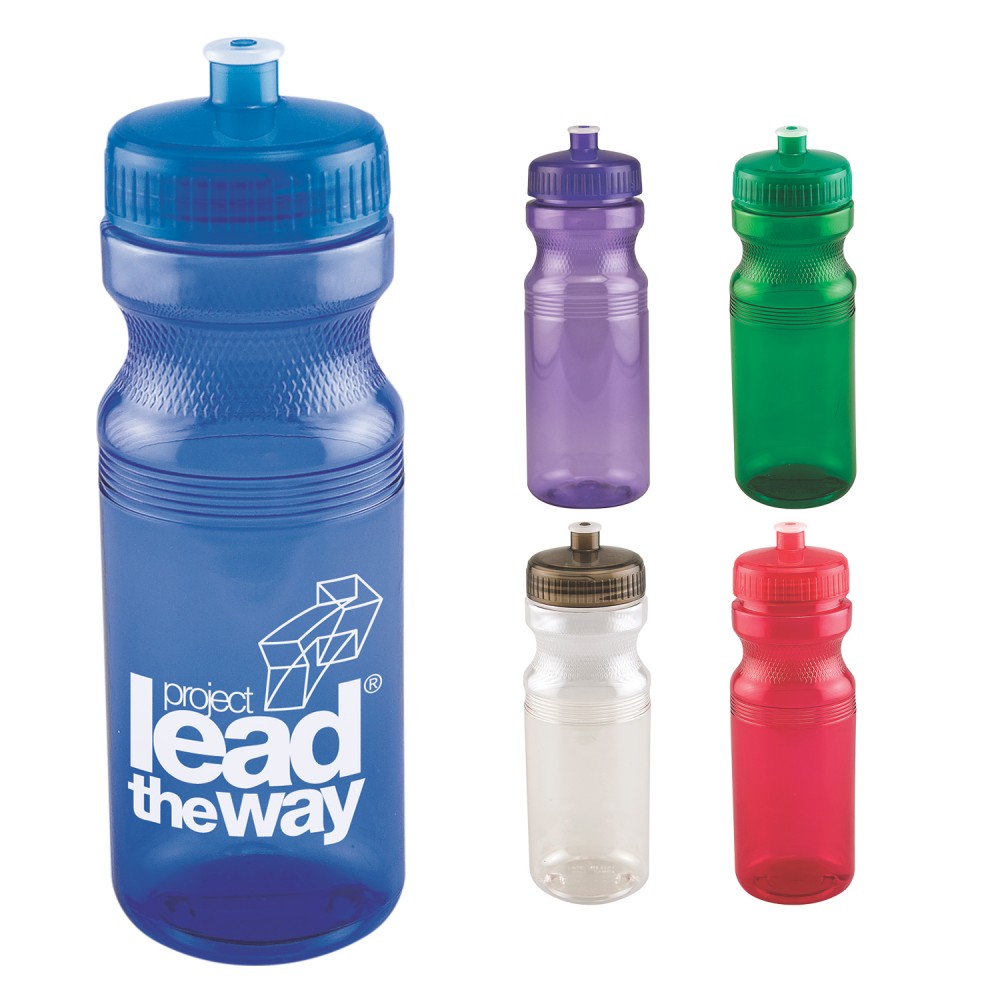 24 Oz Polyclear Water Bottle with Logo 24 Oz Polyclear Water Bottle with Logo