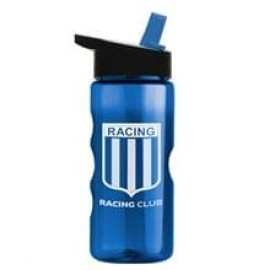 22 Oz. Transparent Mini Mountain Sports Bottle w/Straw Handle Lid with Logo  22 Oz. Transparent Mini Mountain Sports Bottle w/Straw Handle Lid with Logo