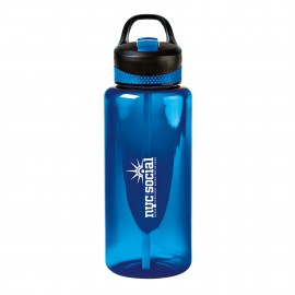 Promotional All-Star Sports Bottle - 42 Oz. - Sport Blue