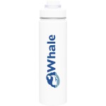 Personalized 24 oz h2go Conquer (Matte White)