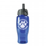 Customized 27 Oz. Poly-Pure Sports Bottle w/Flip Straw Lid