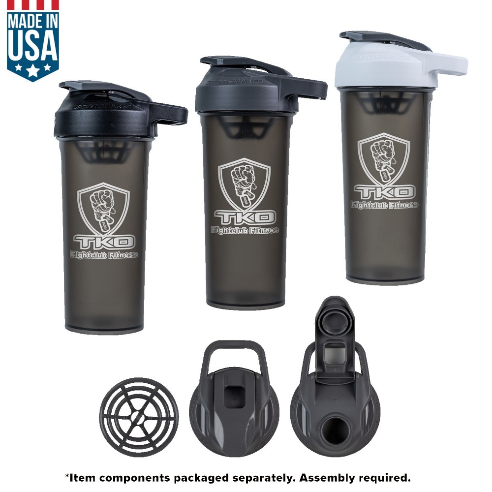 27 Oz U.S.A. Made Protein Sport Shaker Bottle with Logo