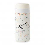 W&P Porter Insulated Ceramic Bottle 16 Oz - Cream Terrazzo with Logo