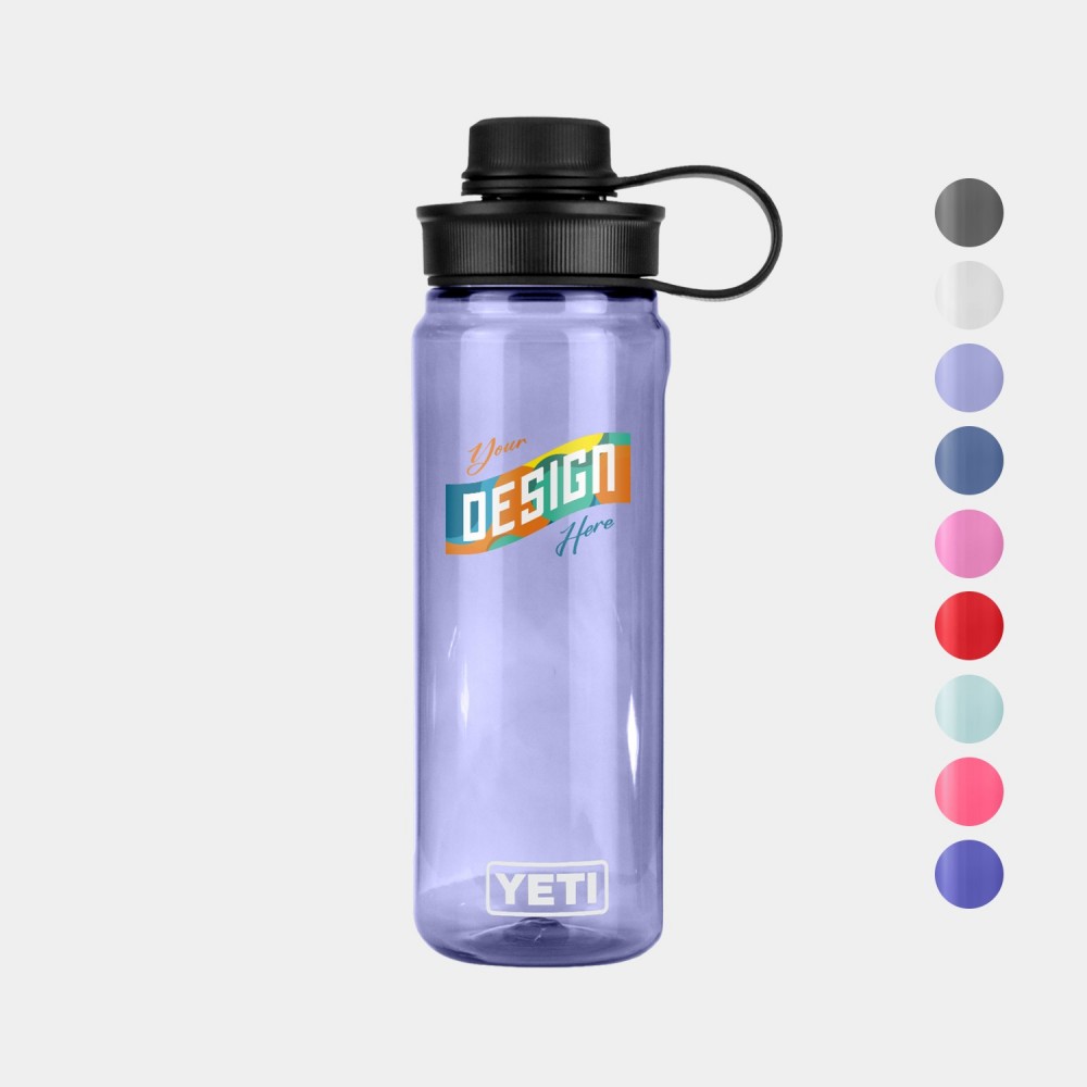 25 oz YETI Yonder Ultra-Durable Water Bottle w/ Tether Cap with Logo 25 oz YETI Yonder Ultra-Durable Water Bottle w/ Tether Cap with Logo