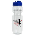 22 Oz Translucent Bike Bottle with Infuser with Logo