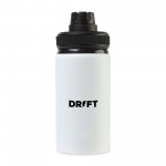 Jett Aluminum Chug Lid Hydration Bottle - 16 Oz. - White with Logo