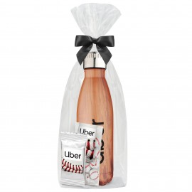 Customized Promo Revolution - 17 Oz. Dual Wall Vacuum Sealed Water Bottle Gift Set