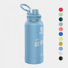 Custom 32 oz Takeya Stainless Steel Insulated Active Water Bottle w/ Spout Lid